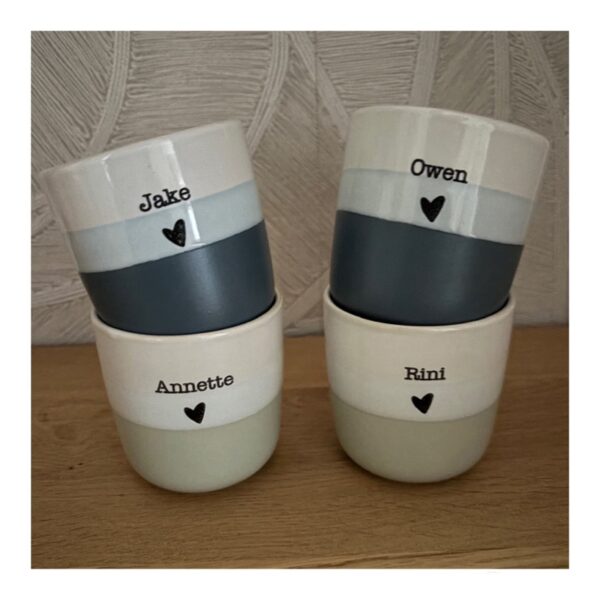 mok met naam, koffiemok met naam