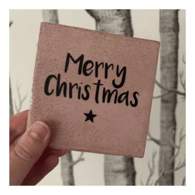 tegeltje kerst, cadeautje kerst