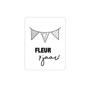 Sticker Verjaardag met slinger