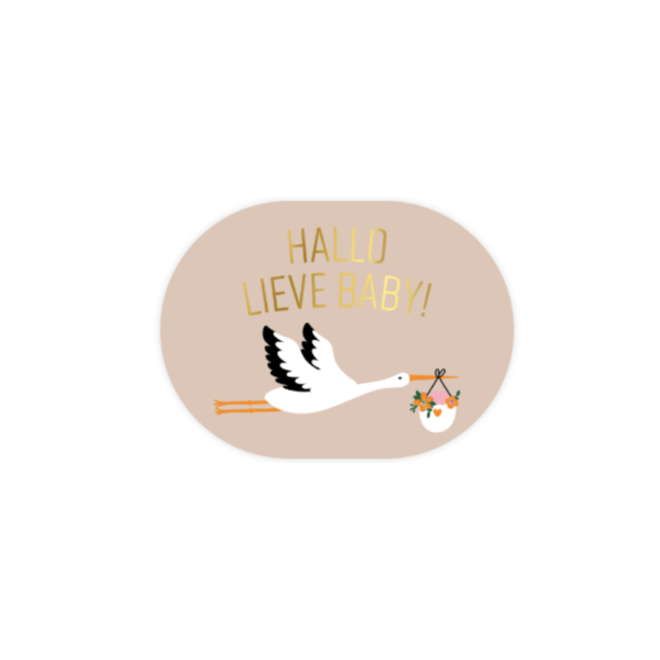 sticker geboorte, cadeausticker geboorte