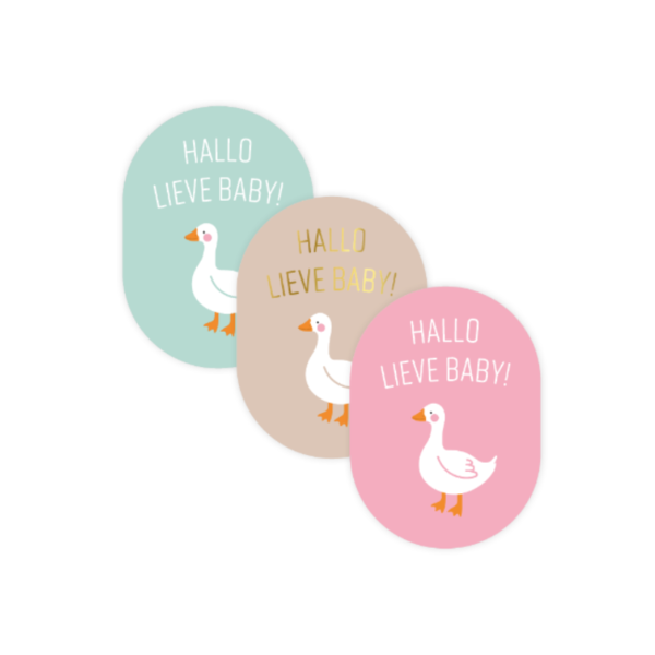sticker geboorte, cadeausticker geboorte