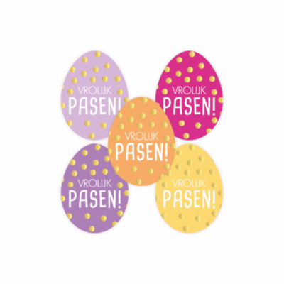 Cadeausticker Pasen, leuk om cadeautjes feestelijk mee te versieren