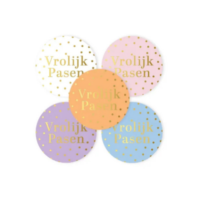 Cadeausticker Pasen, leuk om cadeautjes feestelijk mee te versieren