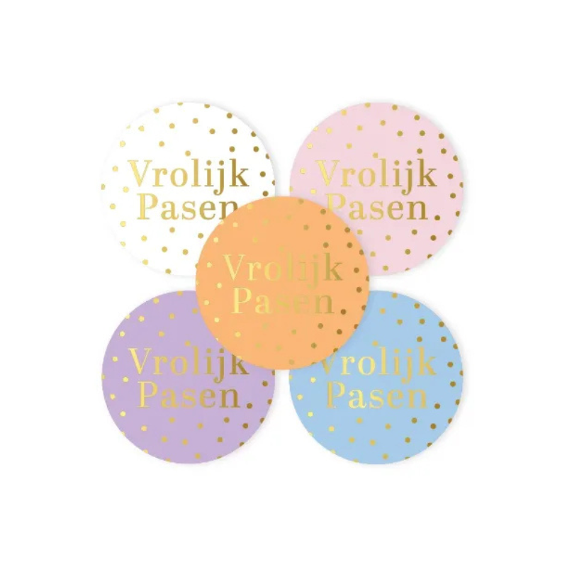 Cadeausticker Pasen, leuk om cadeautjes feestelijk mee te versieren