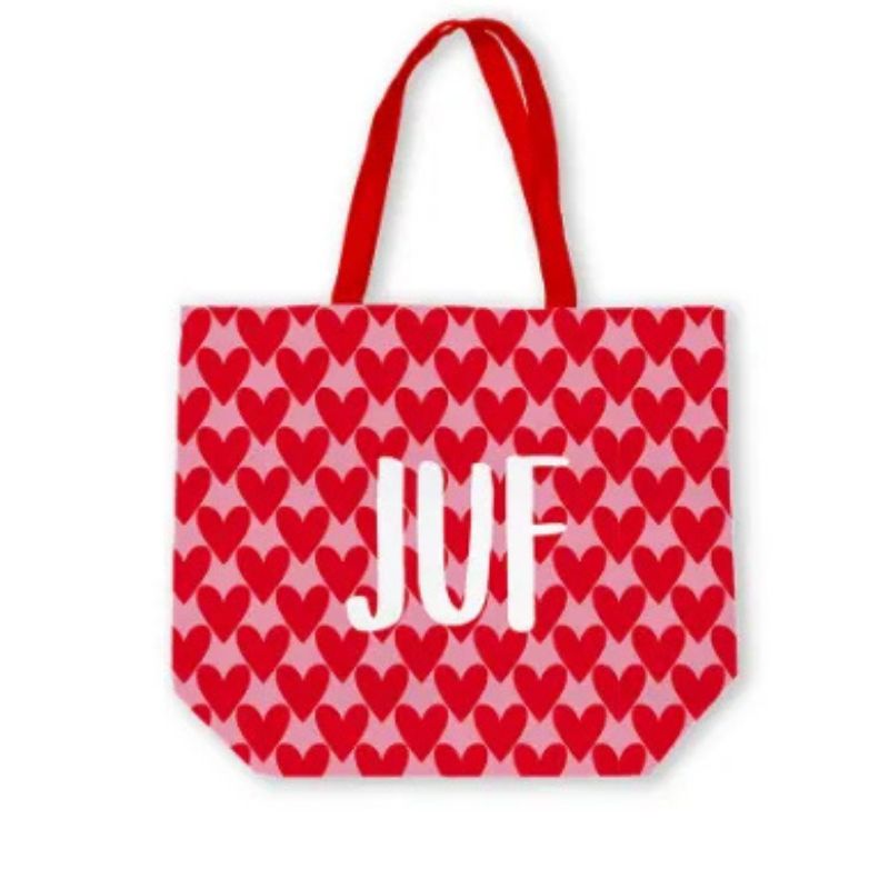tas juf, cadeautje einde schooljaar