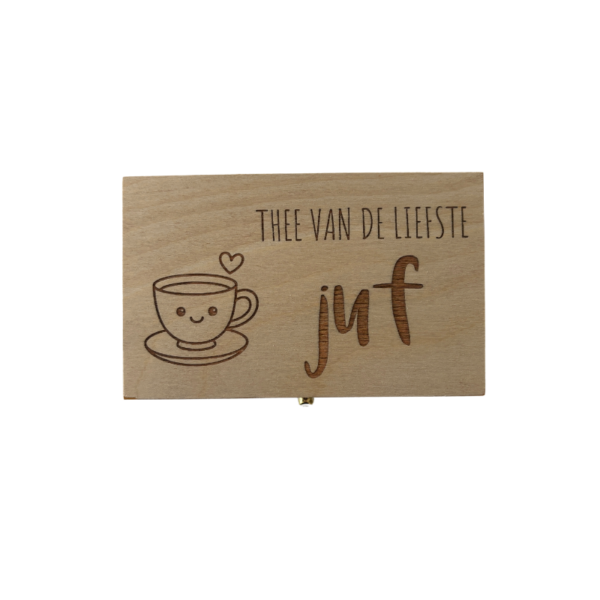 cadeautje juf, theedoos juf