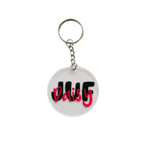 sleutelhanger met naam, sleutelhanger met naam plexiglas, cadeautje juf