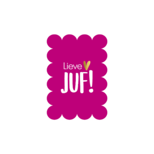 kaart juf, bedankje juf
