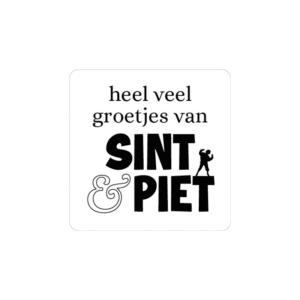 sticker sinterklaas, cadeausticker sinterklaas