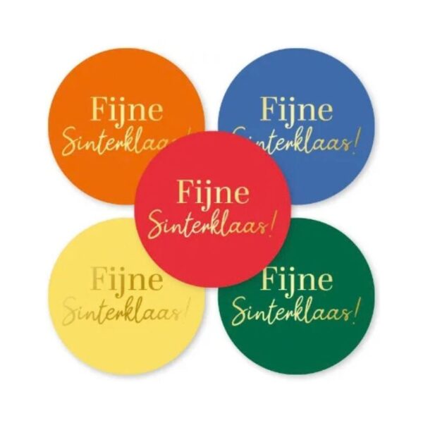 Sticker Fijne Sinterklaas!