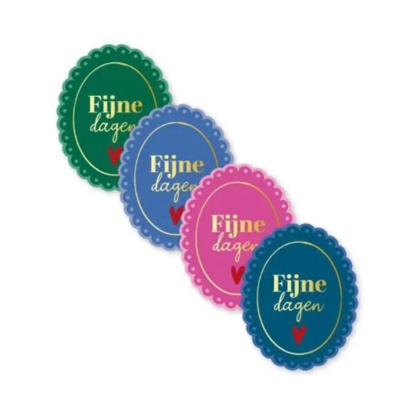 Sticker Fijne dagen - kleur