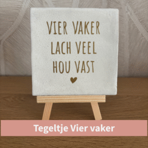 Tegeltje vier vaker banner