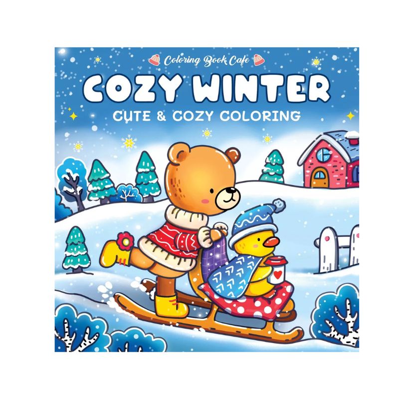 Cozy kleurboek met leuke kleurplaten, voor een heerlijk ontspanmomentje