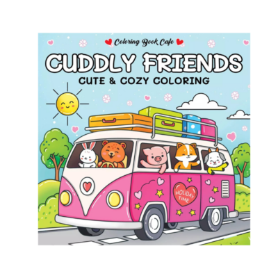 Cozy kleurboek met leuke kleurplaten, voor een heerlijk ontspanmomentje