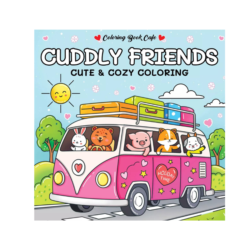 Cozy kleurboek met leuke kleurplaten, voor een heerlijk ontspanmomentje