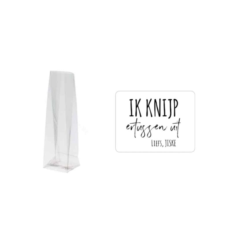 Traktatiepakket Ik knijp ertussen uit