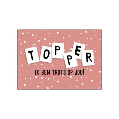 kaart topper, kaart trots