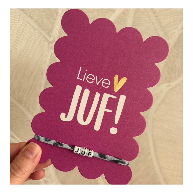 cadeautje juf, bedankje juf, cadeau einde schooljaar