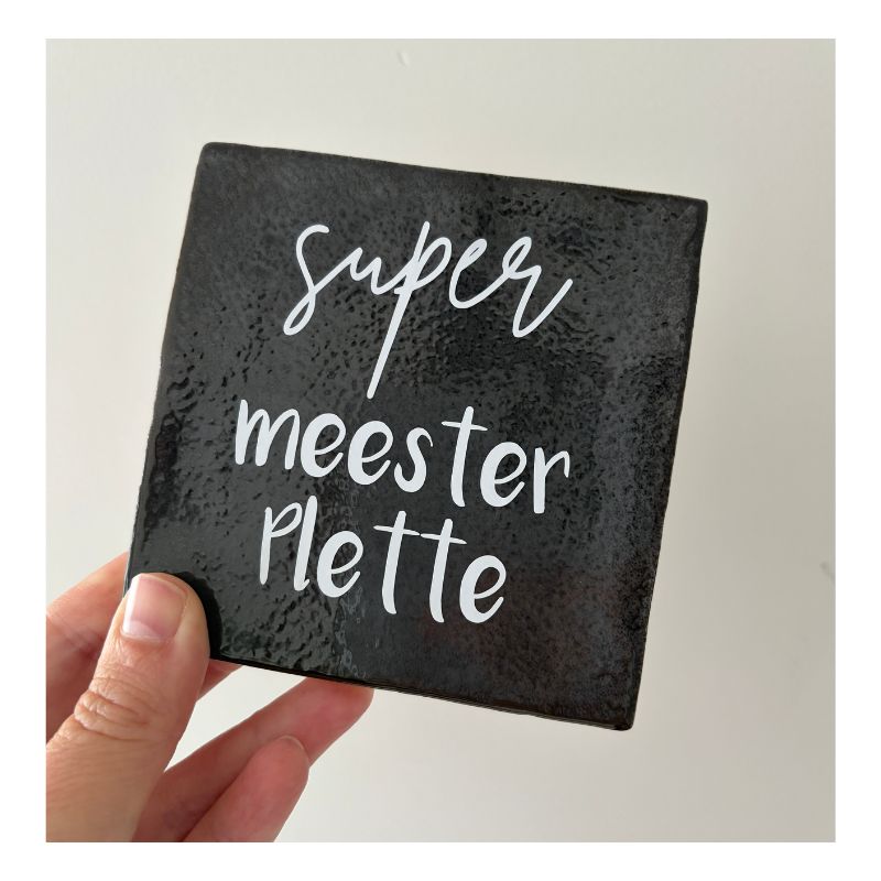 tegeltje, tegeltje meester