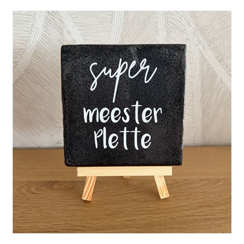 tegeltje, tegeltje meester