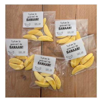 Tijd om te gaan met die banaan, afscheidstraktatie