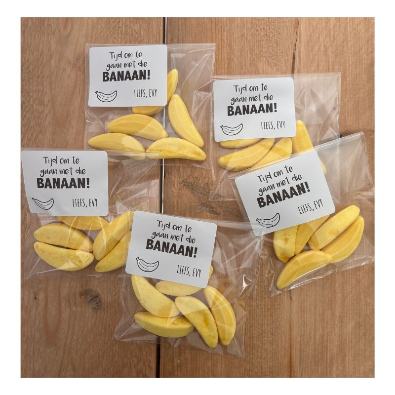 Tijd om te gaan met die banaan, afscheidstraktatie