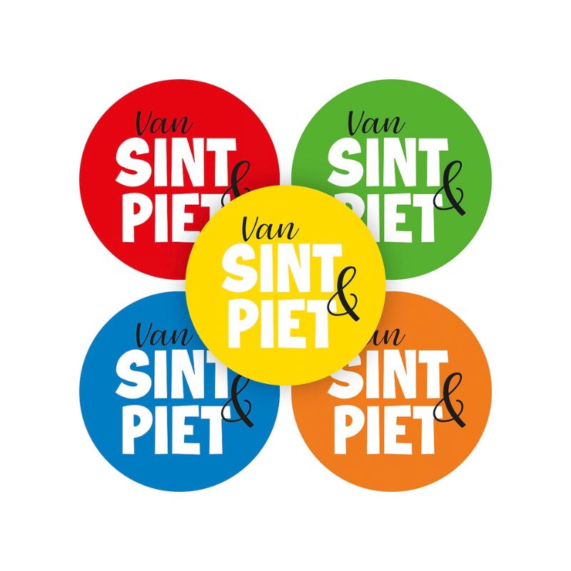Sticker van Sint Piet