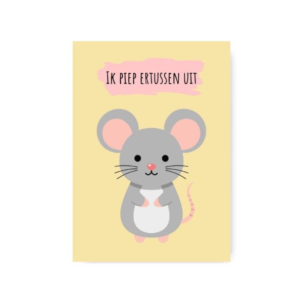 Kaart Ik piep ertussen uit