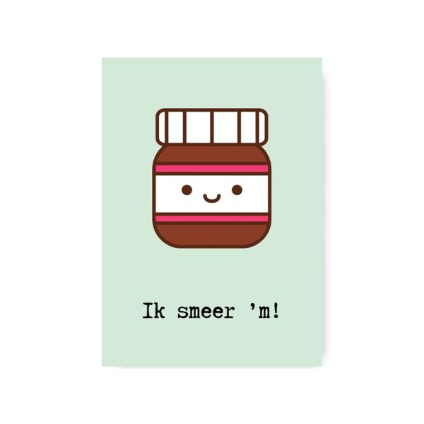 Kaart Ik smeer 'm