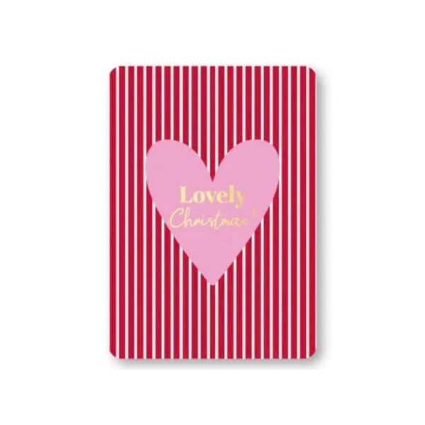 Kaart Lovely Christmas - hart