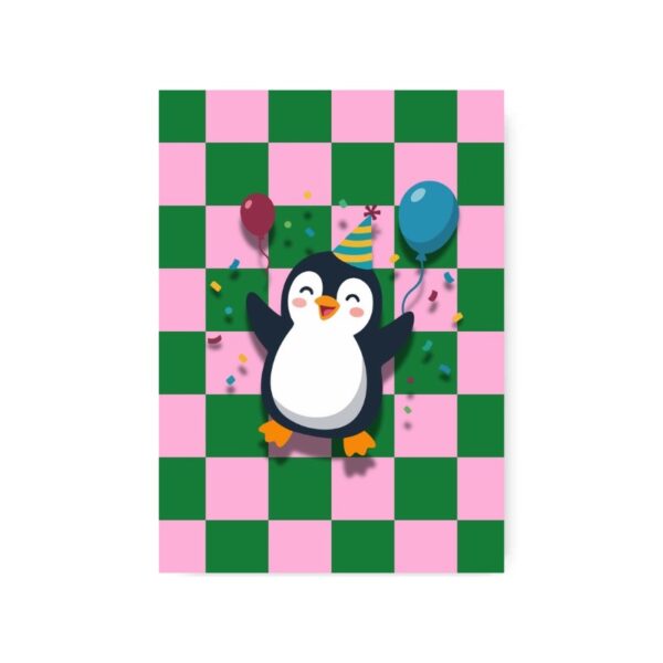 Kaart Pinguïn feest