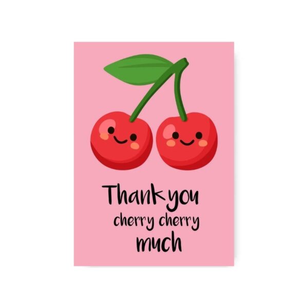 Kaart Thank you cherry cherry much