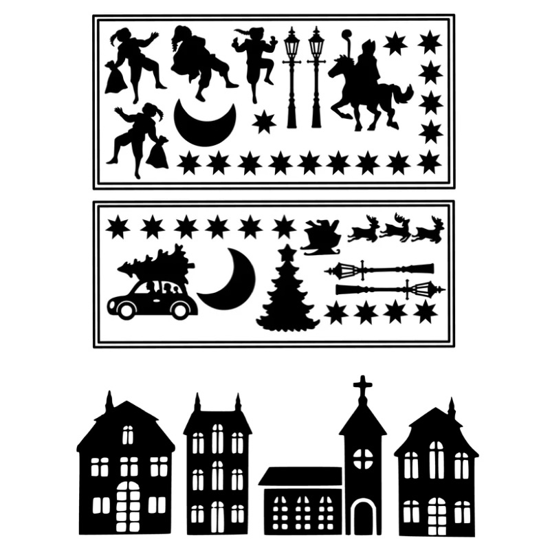 raamsticker Sinterklaas, raamsticker Kerst, raamsticker feestdagen