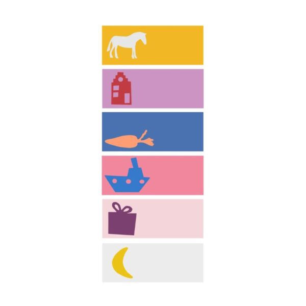 Sticker Sinterklaas rechthoek