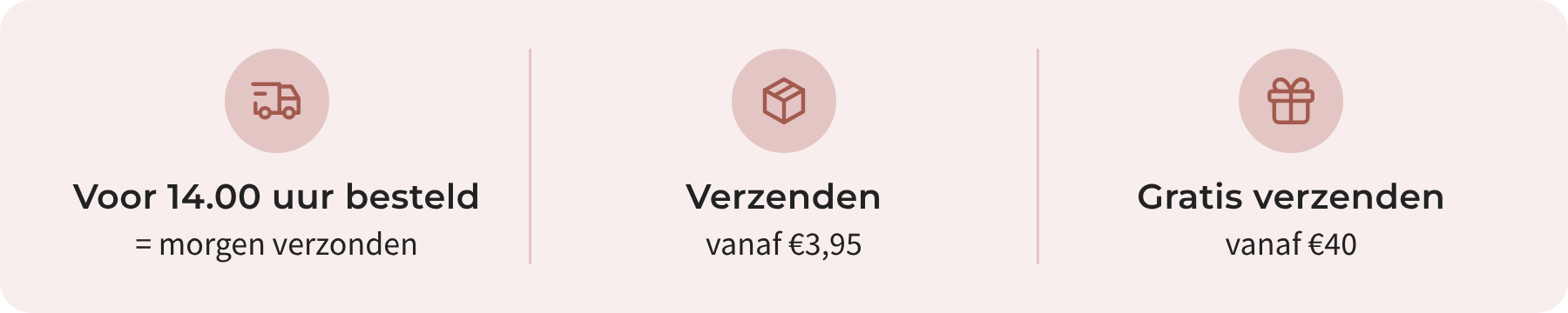 Voor 14.00 uur besteld = morgen verzonden. Verzenden vanaf €3,95. Gratis verzenden vanaf €40.